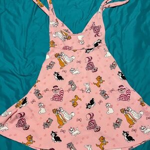 Disney cats overall skirt